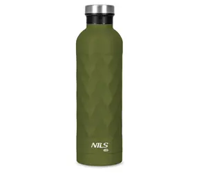 NILS Camp NC3805 zelená / Termofľaša / 750 ml / nerezová oceľ / dvojitá stena / bez BPA