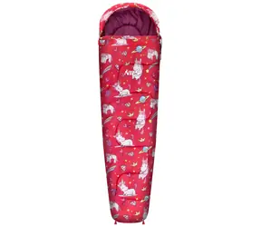 NILS CAMP Spací vak NC3201 jednorožce / 170 × 60 cm / komfortná teplota 12 ° C / do 150 cm / 820 g