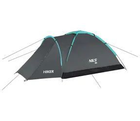 Nils Camp NC6010 Hiker šedý / Turistický stan / 2 osoby / 70 +205 x 150 x 105 cm / vodný stĺpec: 3000 mm