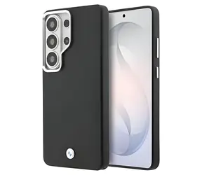 BMW Signature PU Leather pre Samsung Galaxy S26 Ultra čierna / Zadný kryt / Kovové Logo / Koženkový (PU)