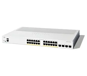 Cisco Catalyst 1300-24P- 4X / Switch / 24x RJ-45 10/100/1000 PoE+ / 4X 10G SFP+ / L3 / riadený