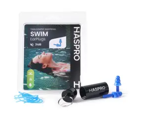 Haspro Swim modrá / Špunty do uší / plávanie / silikónové / SNR 31 dB / 1 pár