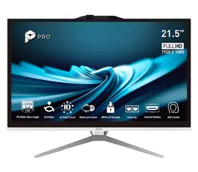 MSI PRE AP222T 14MA-669EU biela / All-in-one počítač / 21,5" FHD T / Intel Pentium G7400 / 8GB / 128GB SSD / Intel UHD