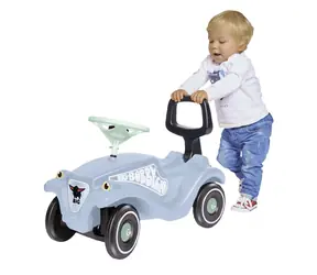 Big Detské odrážadlo Bobby Car Classic modrá / 2v1 s chodítkom / nosnosť 50 kg / od 1 roka
