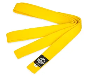 Bushido DBX OBI žltá / Pás ku kimone / 7.-6. KYU / 4 cm / 240 - 280 cm