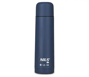 NILS Camp NC3803 modrá / Termoska / 500 ml / nerezová oceľ / 12 h teplé / 24 h studené