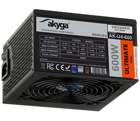 Akyga Ultimate AK-U4-600 / Zdroj / ATX / 600W / aktívny PFC / 80 PLUS / 120 mm