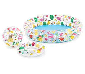 INTEX Nafukovací bazénový set Letné osvieženie / Bazénový set / 122x25 cm / Kruh a lopta