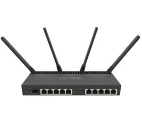 Mikrotik RB4011iGS+5HacQ2HnD-IN / RouterBOARD / 4X 1,4 GHz / 10x Gigabit LAN / 1x SFP+ / Wi-Fi 802.11ac / L5