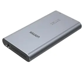 Unitek S1206A SolidForce sivá / Externý box pre 2x M.2 NVMe SSD / Klonovanie diskov / USB-C 3.2 Gen2 / 10 Gbps