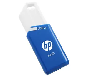 HP x755w 64GB modrá, biela / Flash disk / USB 3.1 / čítanie: 75MBs zápis: 30MBs