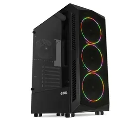 ibox LUPUS 27 čierna / Skriňa PC / Midi Tower / ATX, micro ATX / tvrdené sklo / RGB