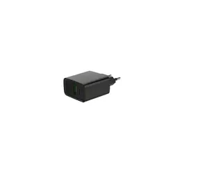 Gembird PD nabíjačka 20W čierna / Sieťová nabíjačka / USB-C + USB-A / PD 3.0 & QC 3.0