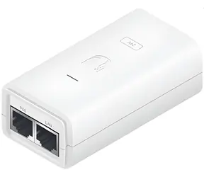 Ubiquiti POE-24-24W-G-WH / PoE adaptér / 24V DC 1A / GLAN / Vr. napájacieho kábla