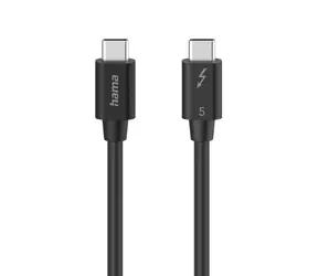 QNAP CAB-TBT5-1M / Kábel Thunderbolt 5 / USB-C / 80 Gb/s / 1 m / pasívny
