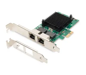 Digitus DN-10132 / Sieťová karta / PCI Express / 2x Gigabit LAN / Intel 82575EB