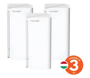 Tenda Nova MX21 Pre 3 ks / Mesh systém / WiFi 6E / AXE5700 / Triband 2,4 +5 +6 GHz / 9x GLAN / GWAN / WPA3 / VPN server
