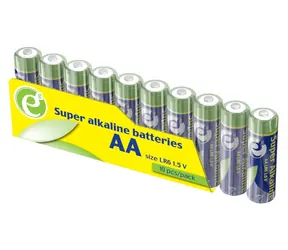 Gembird Alkalická batéria AA 10 ks / Batéria / alkalická / jednorazová