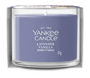 Yankee Candle Lavender Vanilla / Votívna sviečka v skle / Doba horenia 8-10 hod / 37 g