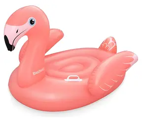 Bestway Nafukovací pelikán s držadlami / 138 × 107 cm / ružová / od 3 rokov