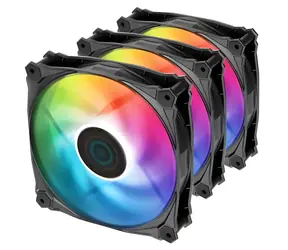 Iceberg Thermal IceGALE Lightning ARGB Gen2.0 3ks čierna / Ventilátor / 120 mm / 28,9 dB / 76,74 CFM / 4-Pin PWM
