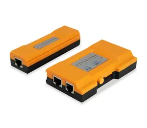 Equip oranžová / Tester káblov / RJ-45, RJ-12, RJ-11 / LED indikácia / CE