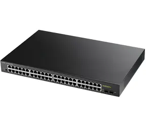 ZyXEL GS1900-48HP v2 / Switch / SMART Managed PoE / 48x Gigabit RJ45 / 2x Gigabit SFP / PoE budget 170W