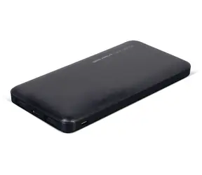 Gembird PB10-02 10000 mAh čierna / Powerbanka / USB-C vstup / 2x USB-A výstup / LED indikátor