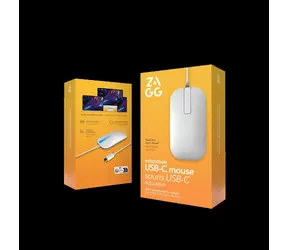 ZAGG Education biela / Myš / Drôtová / USB-C / Pre pravákov