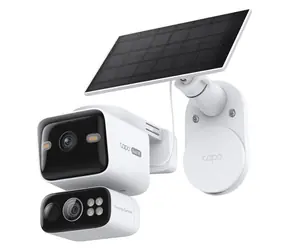 TP-LINK Tapo C645D Kit / Vonkajšia IP kamera & solárny panel / Duálny objektív 2K / Pan/Tilt / IP65 / Wi-Fi