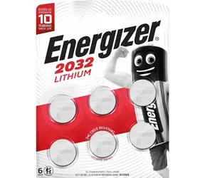 Energizer Lítiová gombíková batéria CR2032 / 6ks / 3V