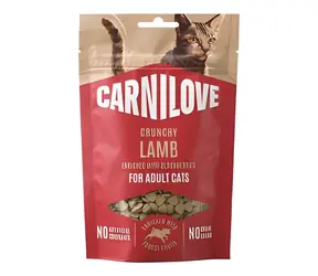 CARNILOVE Cat Crunchy Snack Lamb & Blackberries / Chrumkavá maškrta / Pre mačky / 50 g