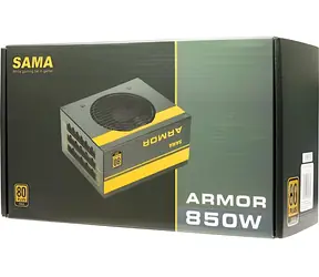 Inter-tech SAMA FTX-850-B Armor / Zdroj / ATX / 850W / 80 PLUS Gold / Modulárny / 120 mm