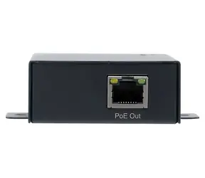 LevelOne PoE repeater čierna / PoE repeater / 1x RJ45 / predĺženie 100m / 802.3 AF/at