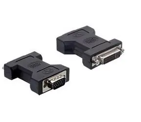 DeLock Adaptér DVI-I 24+5 samica - VGA 15-pin samec / Redukcia / čierna