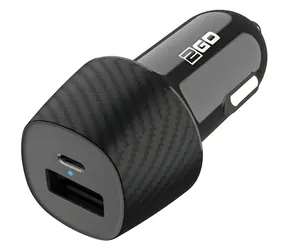 2GO 20W čierna / Autonabíjačka / 1x USB-A / 1x USB-C / Power Delivery
