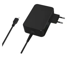 LC-Power LC- NB-GAN-90-C čierna / Napájací adaptér pre notebook / 90 W / USB-C / GaN