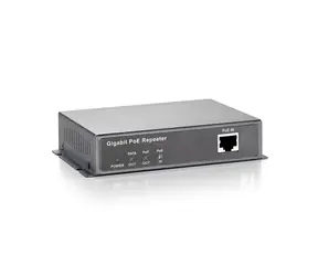 LevelOne POR-0120 čierna / Sieťový opakovač / PoE / Gigabit / 2x RJ45