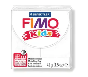 FIMO Modelovacia hmota kids biela / 42 g / pečenie v rúre 110 ° C / od 8 rokov