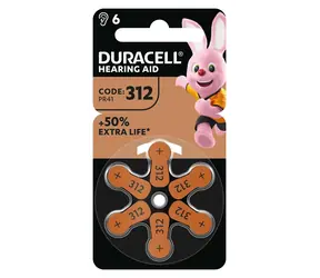 Duracell EasyTab 312 (PR41) / Batérie do načúvadiel / 6 ks