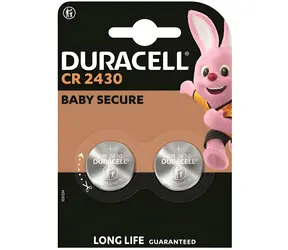 Duracell CR2430 / Gombíková batéria / 3 V / Lítium / 2 ks