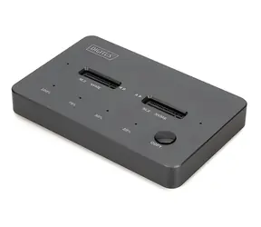 Digitus Klonovacia stanica M.2 čierna / Klonovacia stanica / M.2 NVMe & SATA / USB 3.2 Gen 2 Type-C / 10 Gbit/s