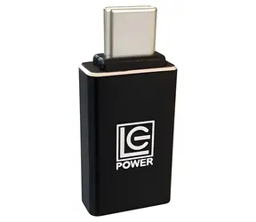 LC-Power LC-ADA-U31C čierna / Adaptér / USB-C (M) na USB-A (F) / hliníkové telo