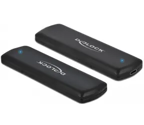 DeLock čierna / Externé puzdro M.2 NVMe PCIe SSD / USB-C / USB 3.2 Gen 2 / 10 Gbit/s