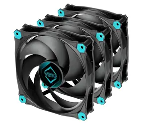 Iceberg Thermal IceGALE Silent PWM čierna 3ks / 120 mm / klzné ložisko / 21,8 dB / 51 CFM / 4-pin PWM