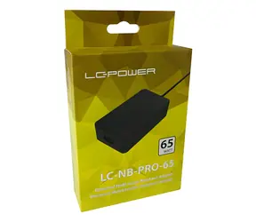 LC-Power LC- NB-PRO-65 / Napájací adaptér pre notebook / 65 W / 18,5-20 V / univerzálny
