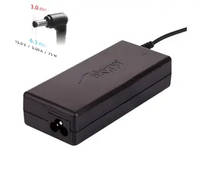 Akyga AK-ND-14 / Napájací adaptér pre notebook Toshiba / 15V / 5A / 75W / 6,3x3,0 mm