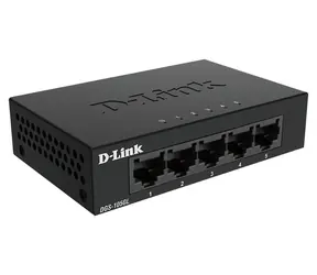 D-Link DGS-105GL/E / Switch / 5x 10/100/1000 Mbps / Fanless / Kovové telo