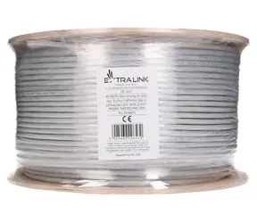 Extralink CAT7 S/FTP / Sieťový kábel / 305 m / vnútorný / 10 Gb/s / meď 24 AWG / PoE