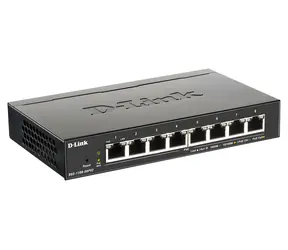 D-Link DGS-1100-08PV2/E / Switch / 8- Port 10/100/1000 Mbps / 8x PoE+ / SMART Managed